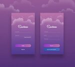 Login / Sign-Up concept for sleep well mobile app on Behance